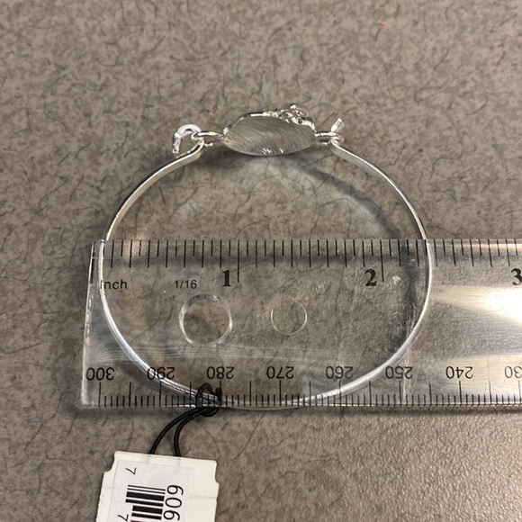 Pink Ribbon Hook Cuff Closure Bracelet- Breast Cancer Awareness For Women NWT - Picture 3 of 5